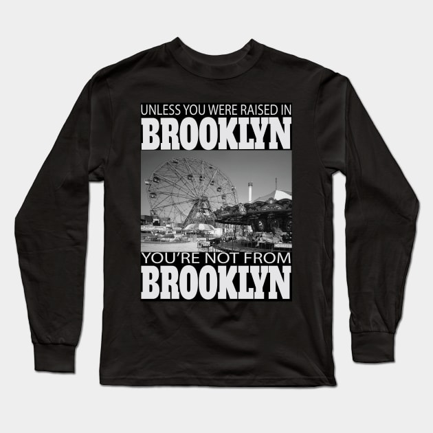 Unless You Were Raised In BROOKLYN You're Not From BROOKLYN Long Sleeve T-Shirt by Envision Styles